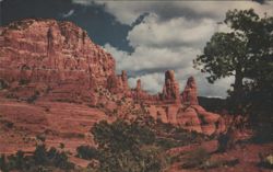Red Rock Formations, Oak Creek Canyon, Arizona Postcard