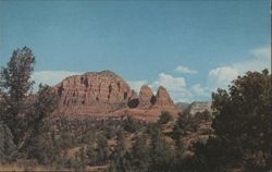 Oak Creek Canyon, Arizona Red Rocks Postcard