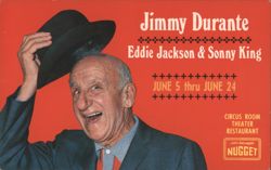 Jimmy Durante at John Ascuaga's Nugget Postcard