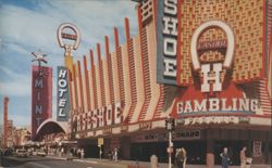 Fremont Street, Downtown Las Vegas Casinos Postcard