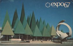Expo 67 Canadian Pulp and Paper Pavilion, Montréal Postcard