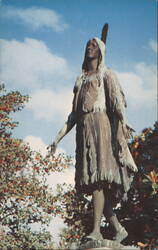 Pocahontas Statue, Jamestown, VA Postcard