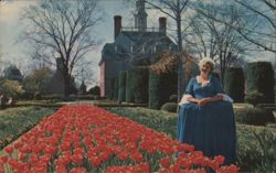 Governor's Palace Gardens, Williamsburg, VA Postcard