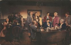 George Washington & William Byrd, Raleigh Tavern Apollo Room Postcard