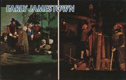 Early Jamestown Exhibits, Williamsburg National Wax Museum Postcard