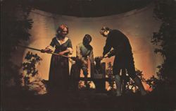 Molly Pitcher at the Battle of Monmouth, Wax Museum Scene Postcard