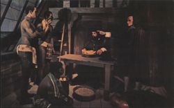 Arrival of the Negroes, 1619, Williamsburg Wax Museum Postcard