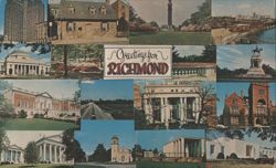 Greetings from Richmond, VA - Multi-view Postcard