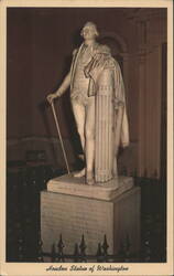 Houdon Statue of Washington, Richmond, VA Postcard