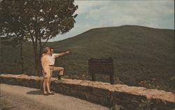 Skyline Drive Overlook, Shenandoah National Park Postcard