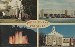 Front Royal, VA - Multi-View Landmarks Postcard