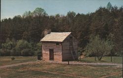 Slave Cabin Replica, Booker T. Washington National Monument Postcard