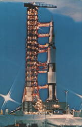 Apollo Saturn V Rocket at Kennedy Space Center Postcard