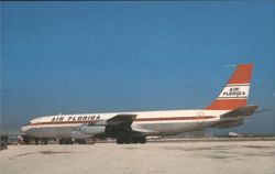 Air Florida B-707, First Aircraft Used Postcard