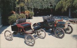 Horn's Cars Of Yesterday, Two Early Oldsmobiles Postcard