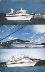 Royal Caribbean Ships: Sun Viking, Song of Norway, Nordic Prince Postcard