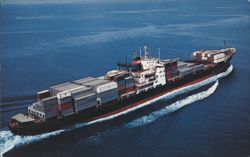 SS President Roosevelt Container Ship Postcard