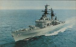 USS Josephus Daniels (DLG-27) Guided Missile Frigate Postcard