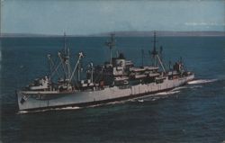 USS Calvert (APA-32) Amphibious Attack Transport Postcard