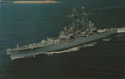 USS Truxtun (DLGN-35) Nuclear Powered Frigate Postcard