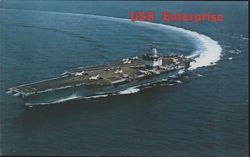 USS Enterprise (CVA(N)-65) High Speed Turn Postcard