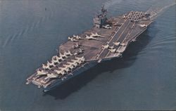 USS John F. Kennedy (CVA-67) Aircraft Carrier Postcard