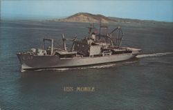 USS Mobile L 115 Postcard