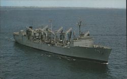 USS Wichita (AOR-1) Naval Ship Postcard