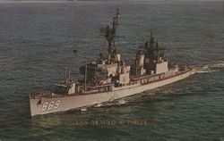 USS Arnold J. Isbell (DD-869) Gearing Class Destroyer Postcard