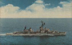 USS Furse (DD-882) at Sea Postcard