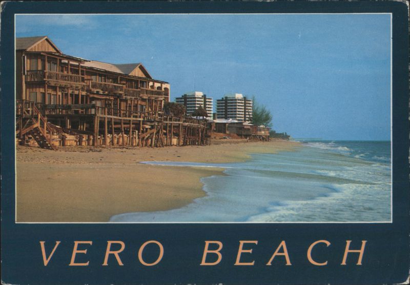 Vero Beach, Florida - Beachfront Buildings and Ocean