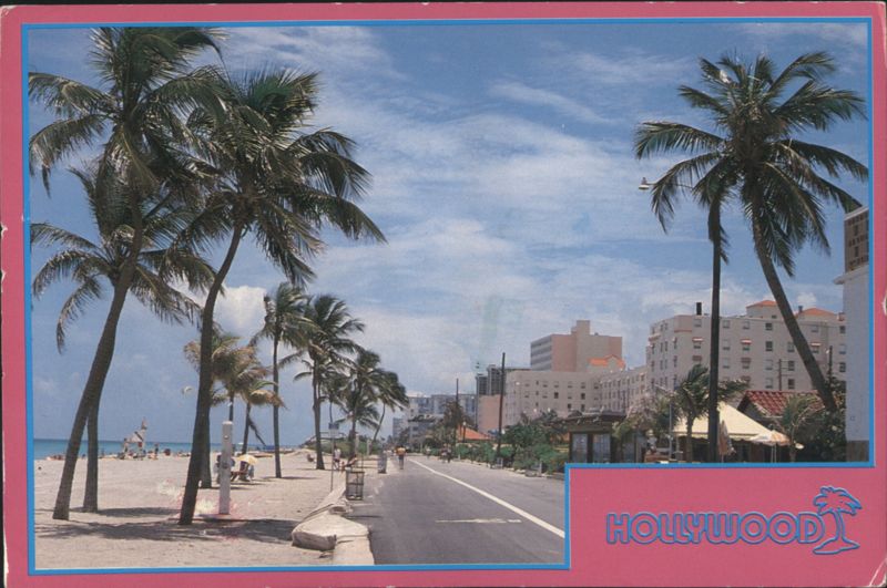 Hollywood Beach, Boardwalk and Oceanwalk, FL Florida