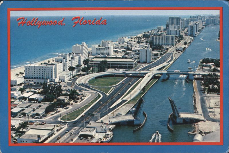 Hollywood, Florida - A1A, Ocean & Intracoastal Waterway