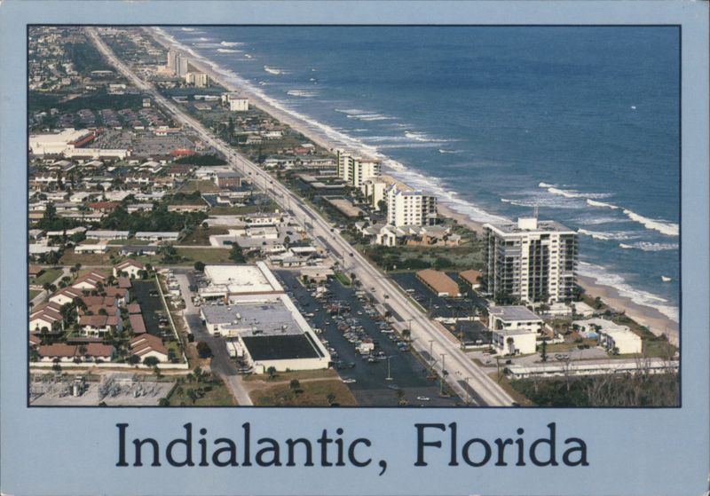 Indialantic, Florida - Aerial View of Coastline James Blank