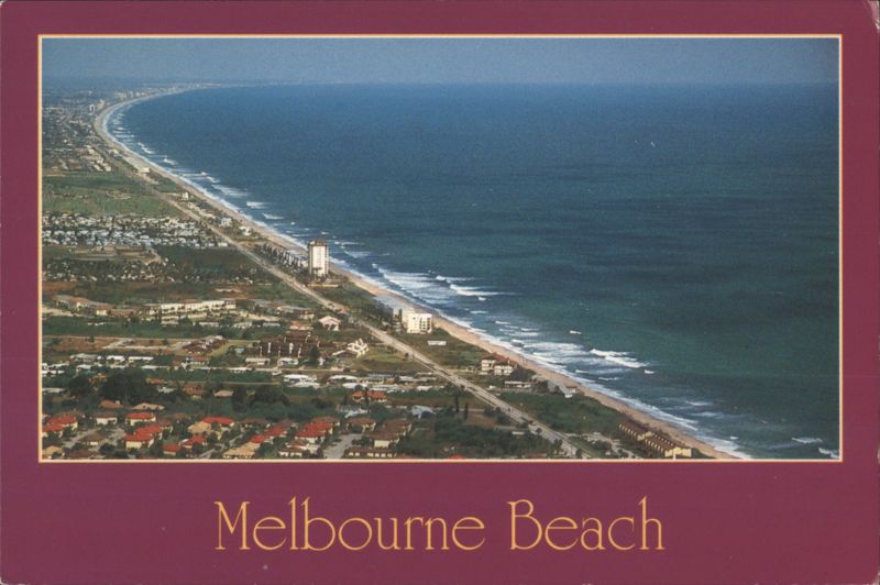 Melbourne Beach Coastline, Aerial View Florida John Nyberg