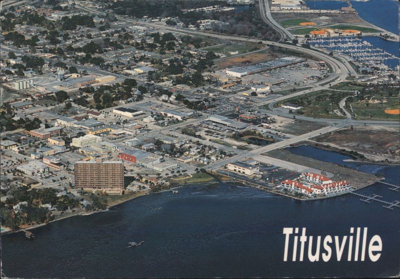 Aerial View of Titusville Florida James Blank