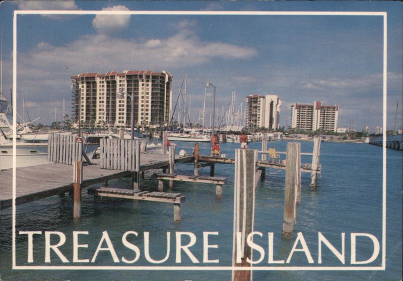 Treasure Island Waterfront, View Towards St. Petersburg Beach Florida