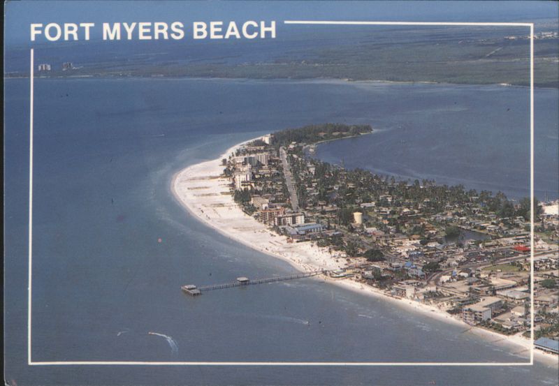 Fort Myers Beach Aerial Panorama Florida James Blank