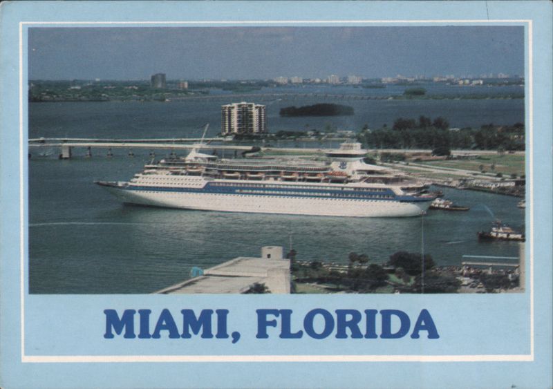 Cruise Ship at Port of Miami, Florida
