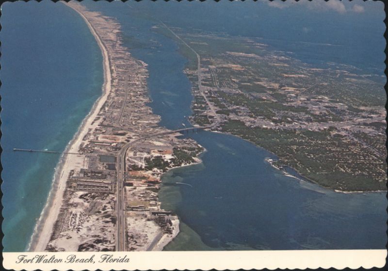 Aerial View of Fort Walton Beach, Florida