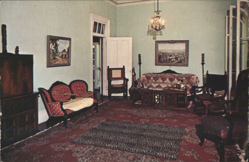 Living Room, Hemingway House, Key West, FL Florida