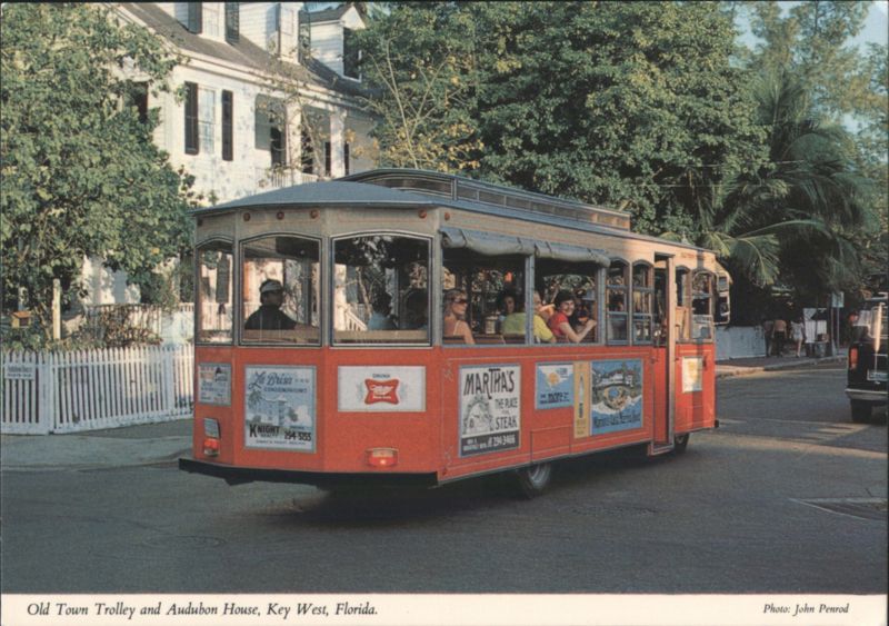 Old Town Trolley and Audubon House, Key West, FL Florida