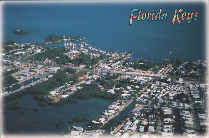 Aerial View, Faro Blanco Resort, Marathon, FL Florida