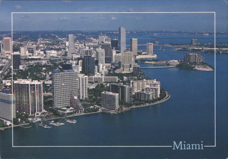 Aerial View of Miami Skyline Florida James Blank