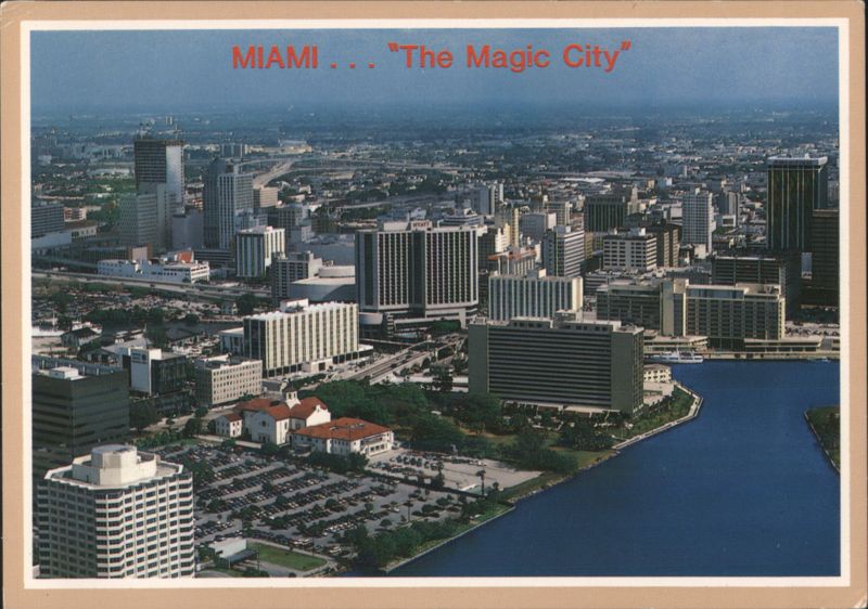 Miami 'The Magic City' Aerial View Florida