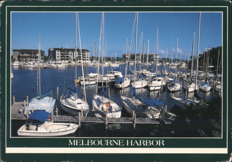 Melbourne Harbor, Sailboats Docked Florida Gary Boorom