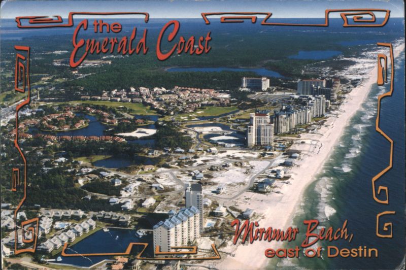 Aerial View of Miramar Beach & Sandestin Resort, Emerald Coast Florida