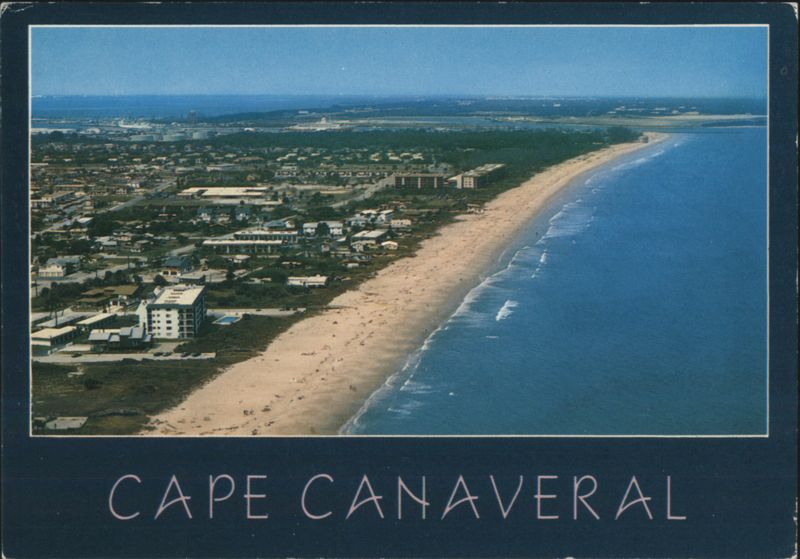 Cape Canaveral, FL, Aerial View of Beach and Town Florida