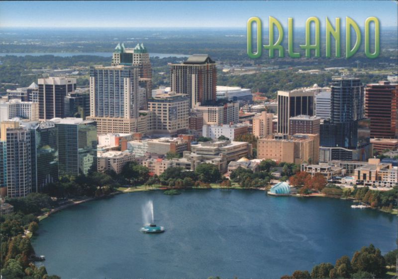 Orlando Skyline overlooking Lake Eola Florida Wayne Badore