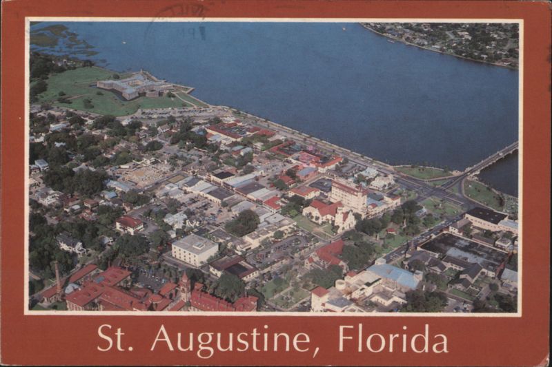 Aerial View of Historic St. Augustine, Florida Bob